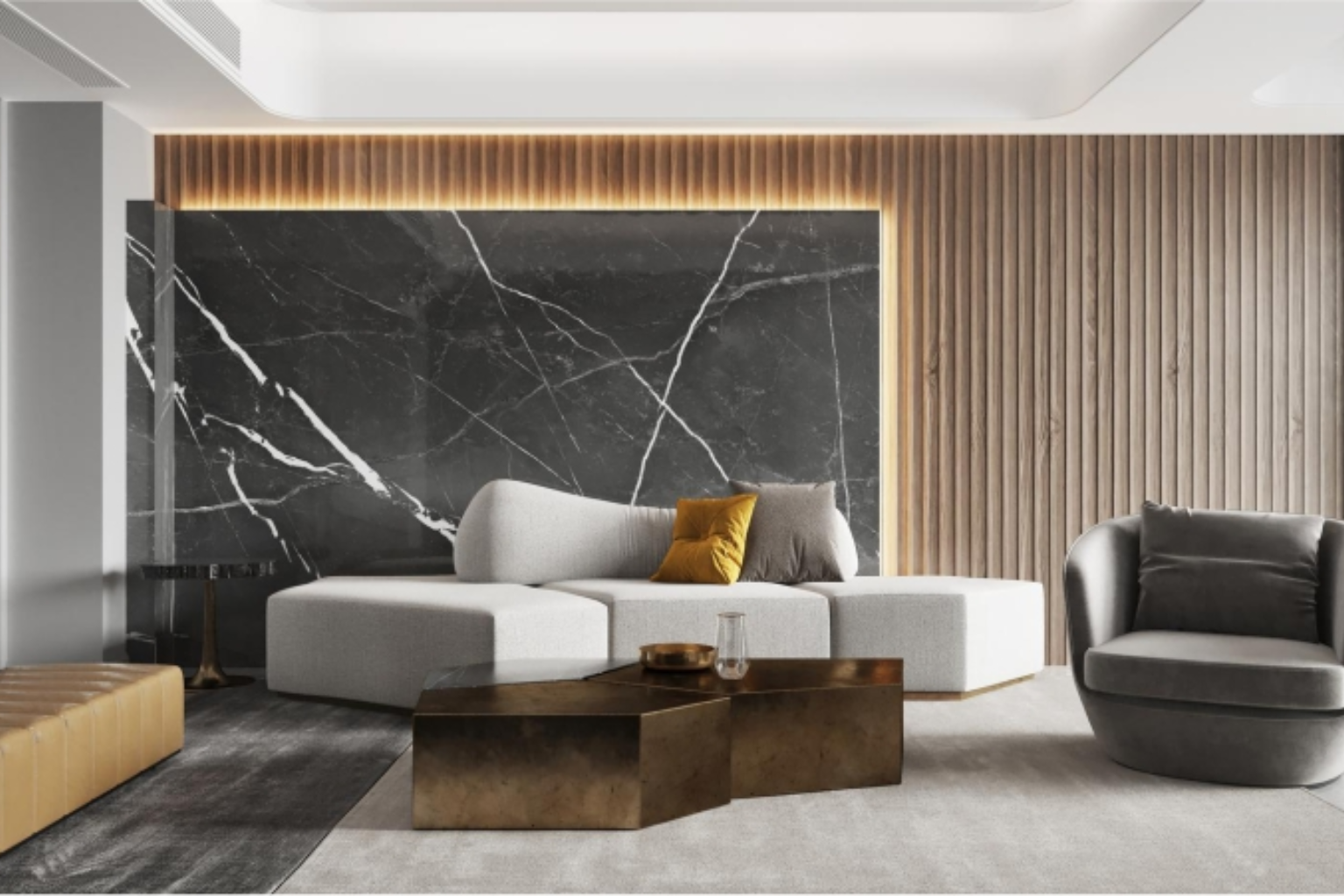 luxury marble tile interior